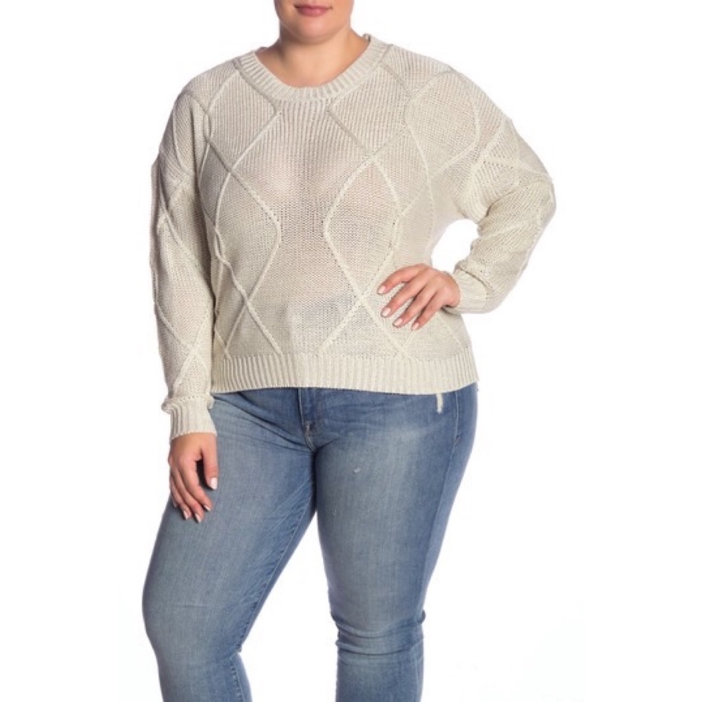Nordstrom Cable Knit Pullover Sweater Sz 3X